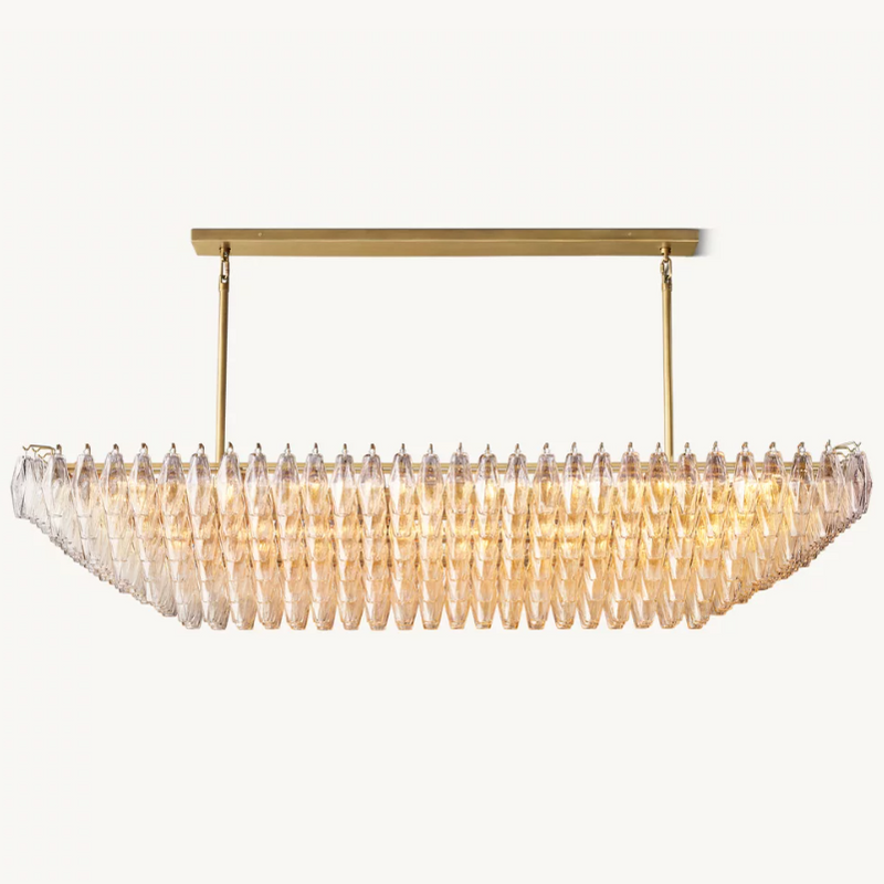 Tara Rectangle Tiered Chandelier 74''W