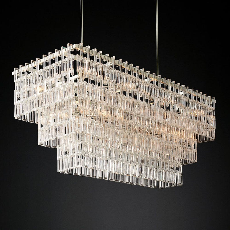 Nigel Rectangle Tiered Chandelier 62''W