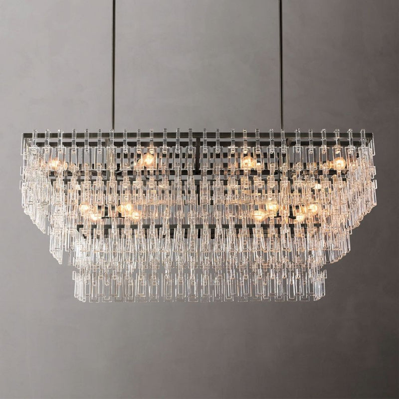 Nigel Rectangle Tiered Chandelier 62''W