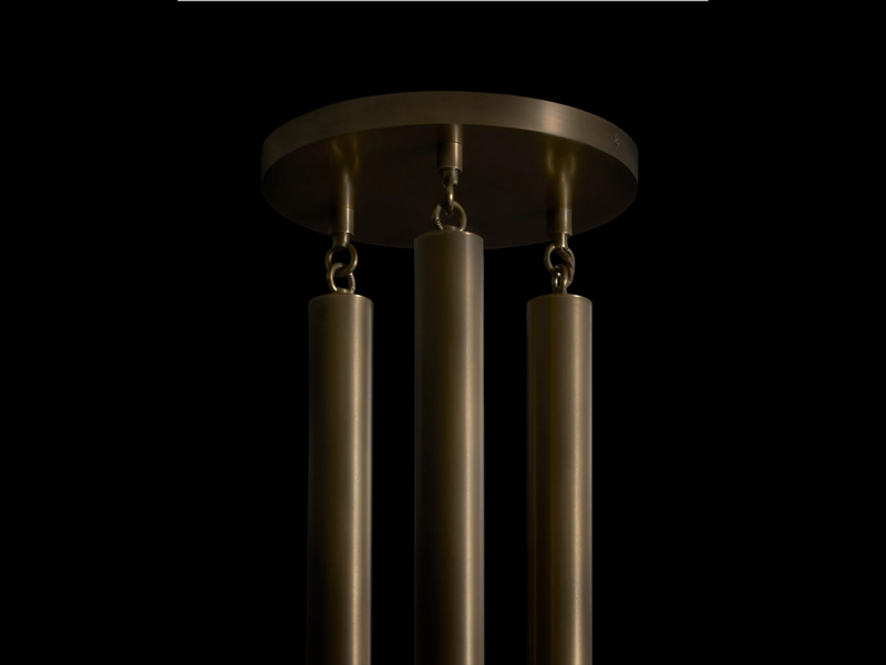 HORSEHAIR 9 PENDANT H51" x Ø17"