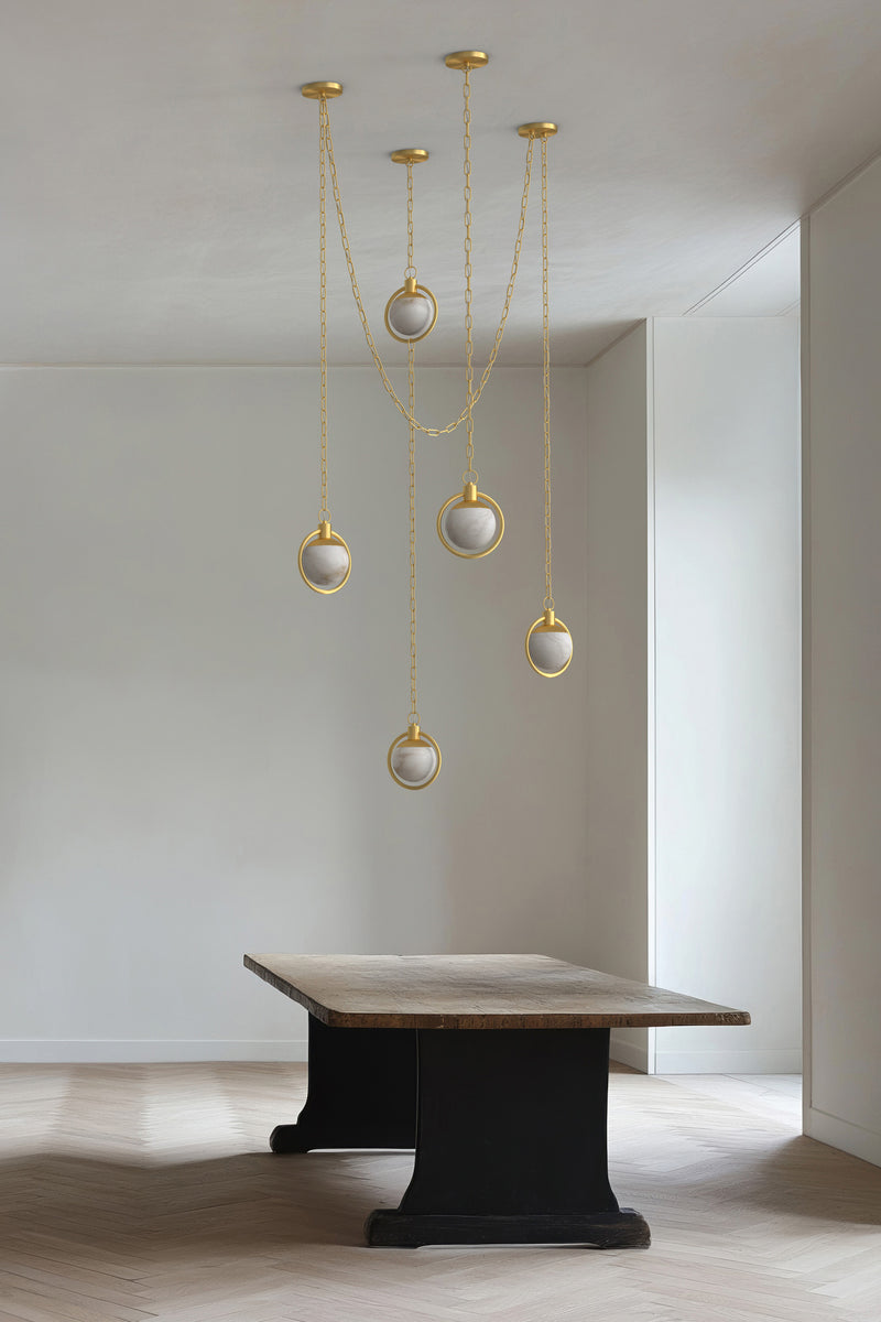 Trento Alabaster Chandelier 4 BB