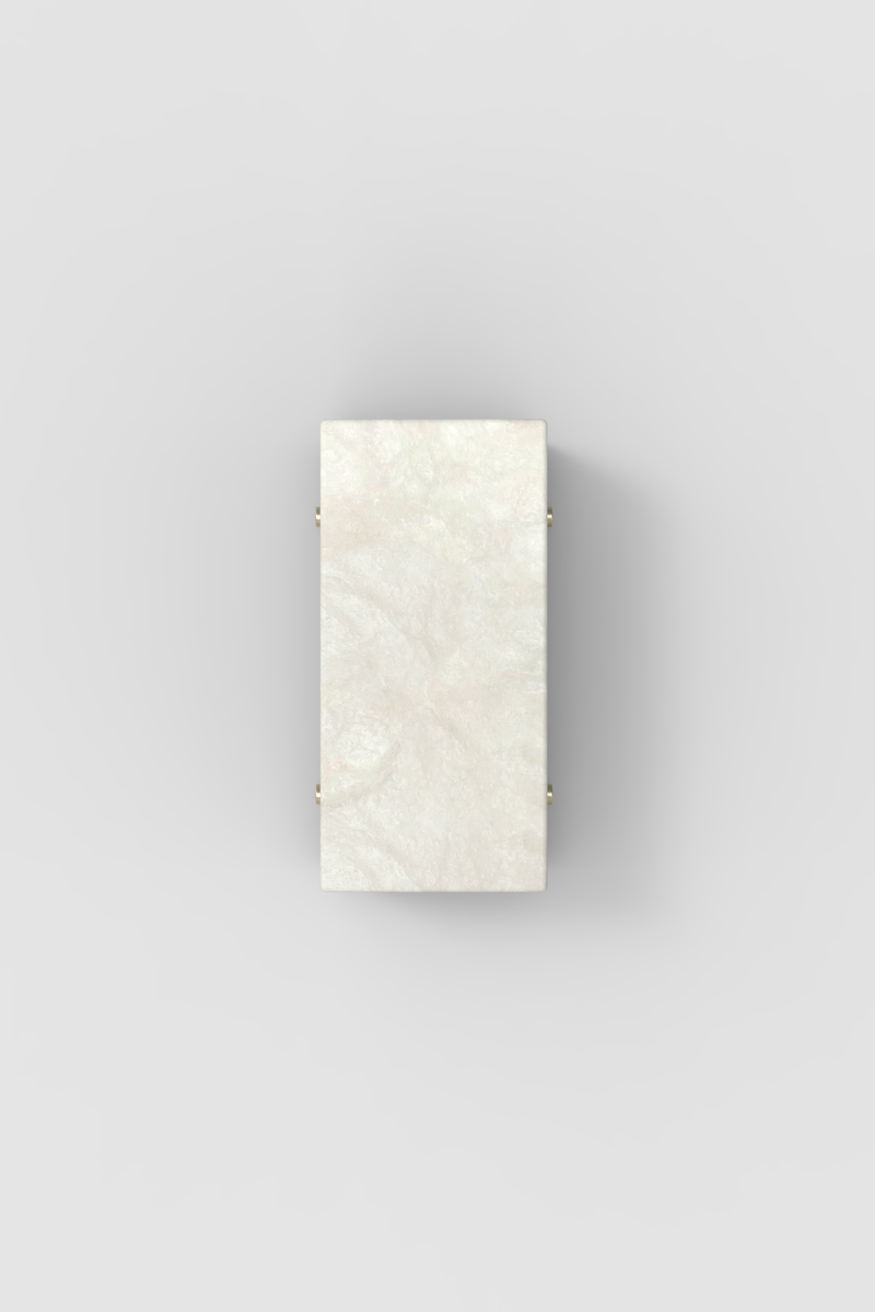 Ponti Alabaster Half Sconce BN