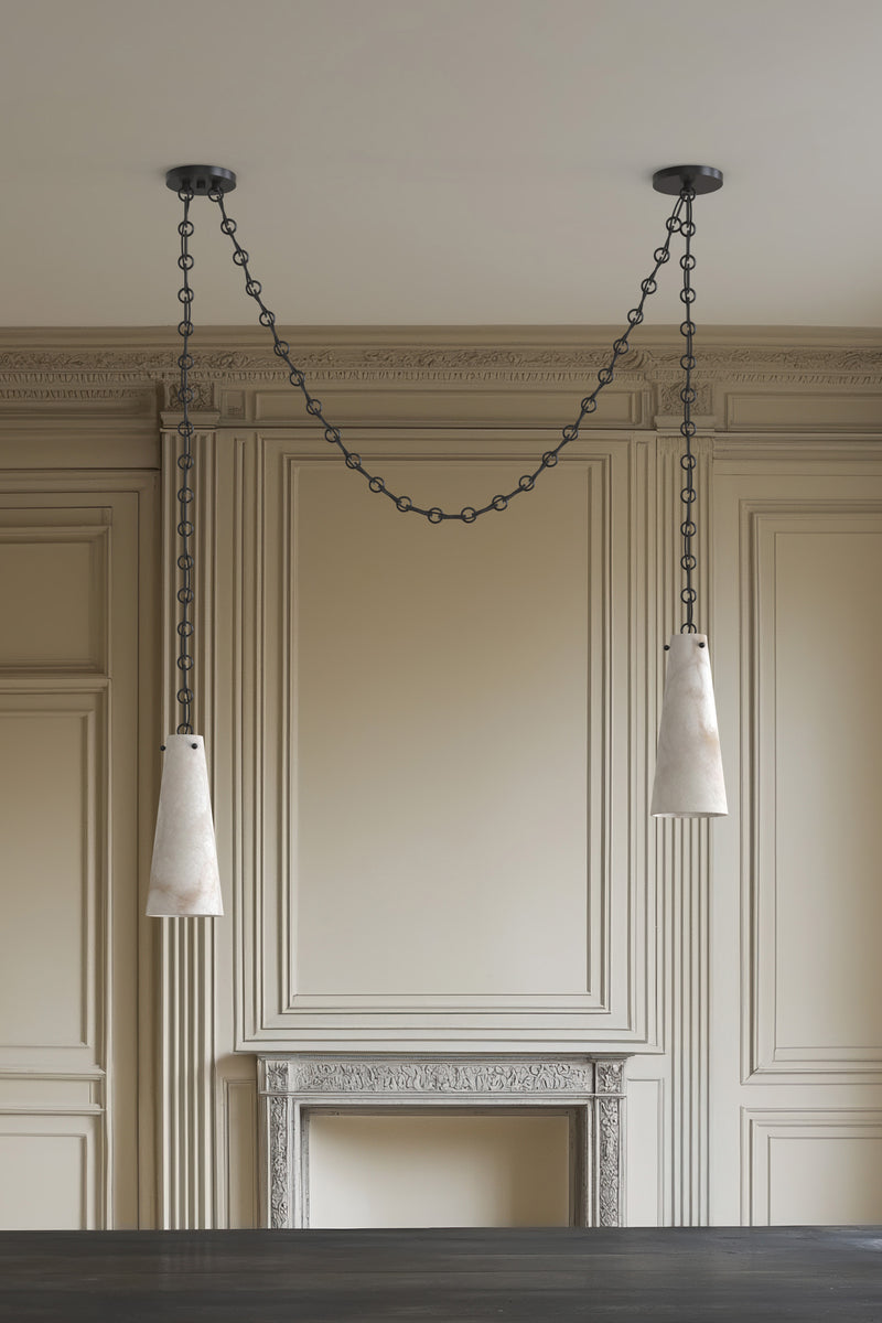 Lucca Alabaster Chandelier 2 BLK