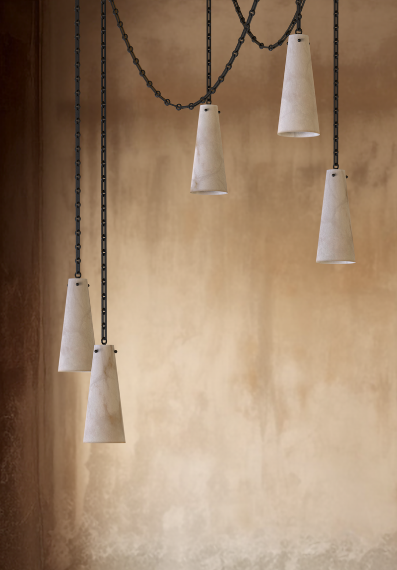 Lucca Alabaster Chandelier 5 BB