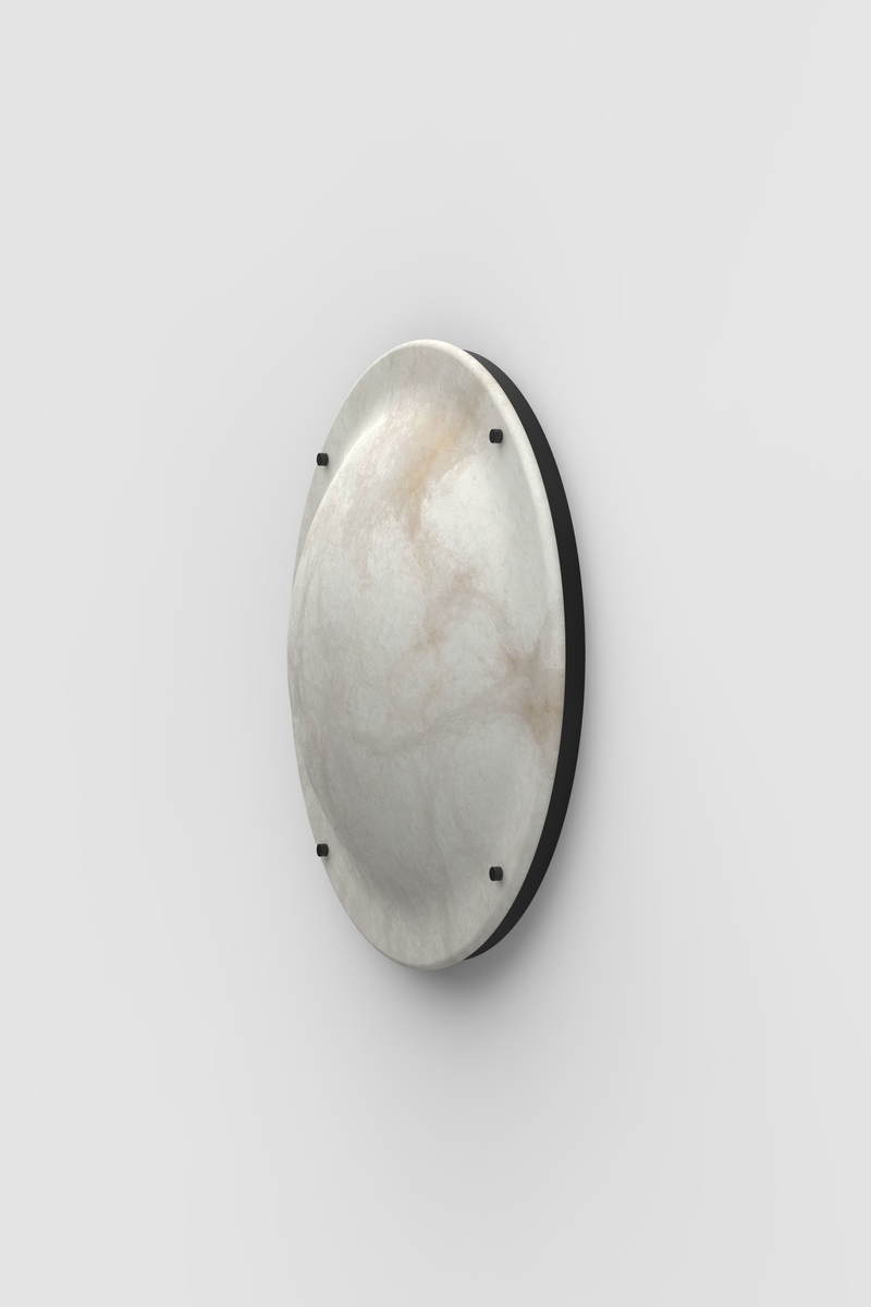 Vara Alabaster Sconce BLK