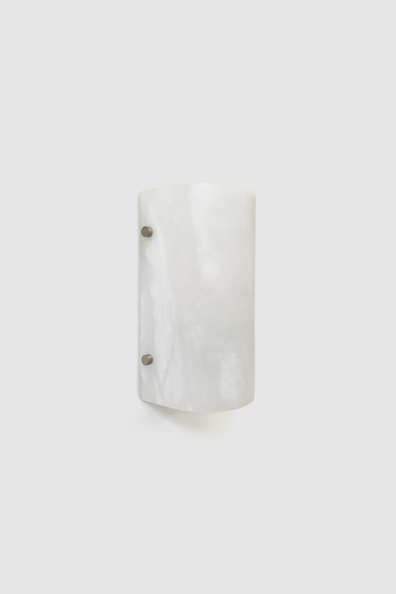 Domo Alabaster Half Sconce BN