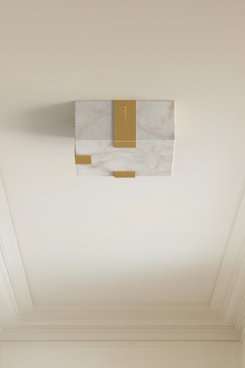 Ponti Alabaster Flush Mount 3C BB