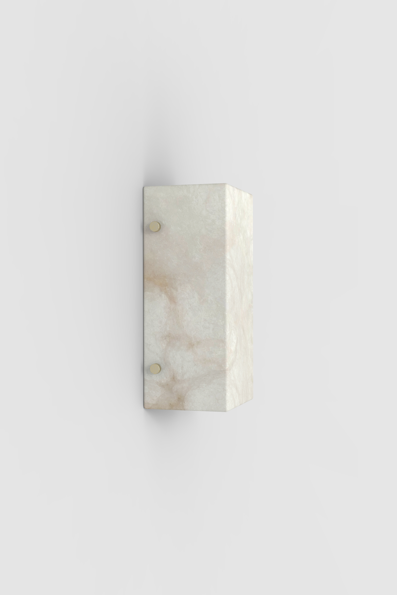 Ponti Alabaster Half Sconce BN