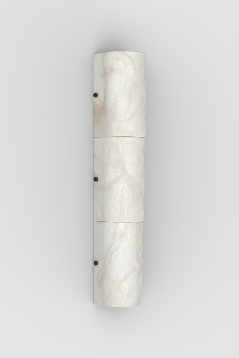 Nova Alabaster Sconce BLK