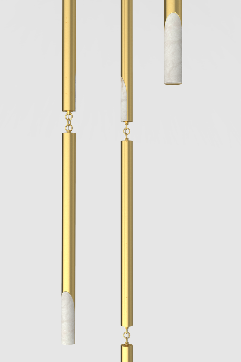 Siena Alabaster Chandelier V6 BB