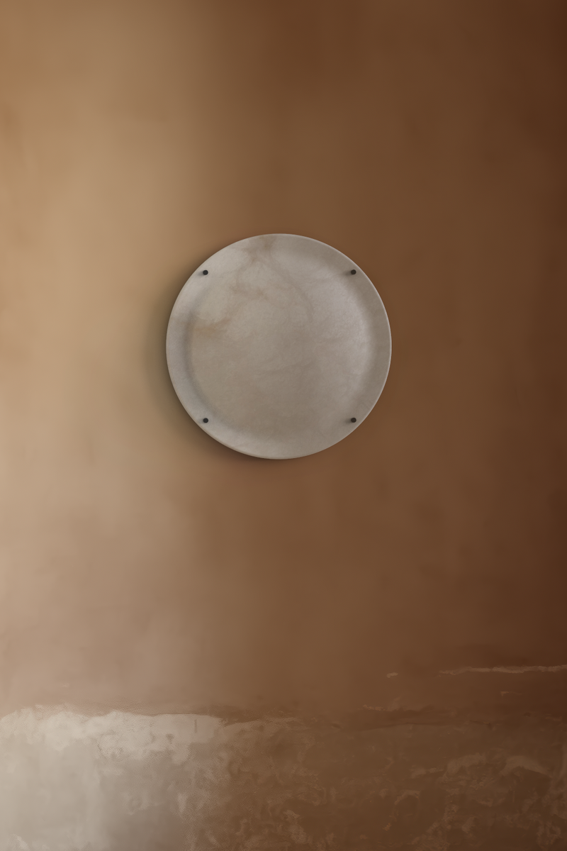 Vara Alabaster Sconce BLK