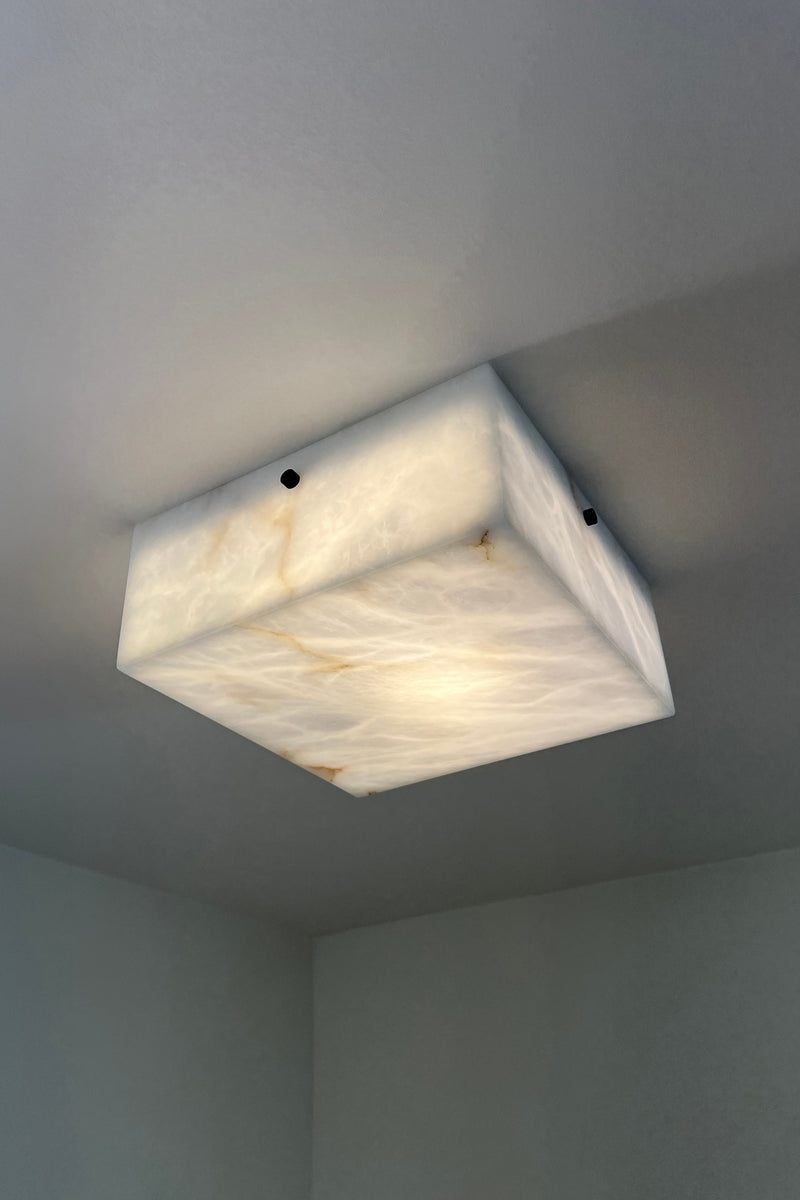 Ponti Alabaster Flush Mount BLK