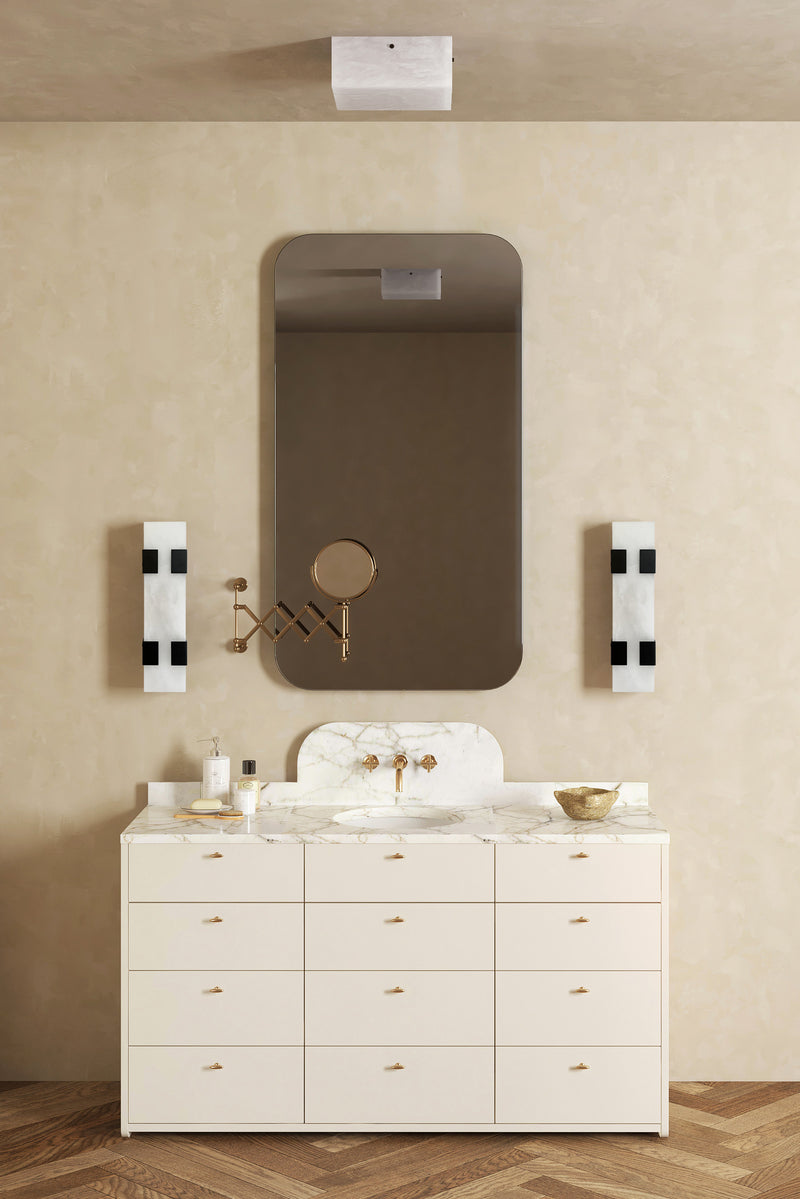 Ponti Alabaster Sconce 4C BLK