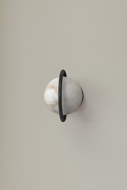 Trento Alabaster Sconce BLK