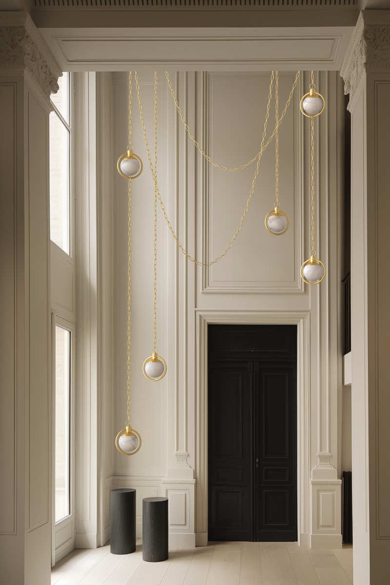 Trento Alabaster Chandelier 4 BB