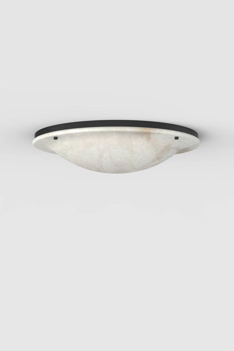 Vara Alabaster Flush Mount BLK