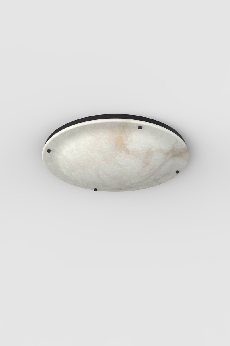 Vara Alabaster Flush Mount BLK