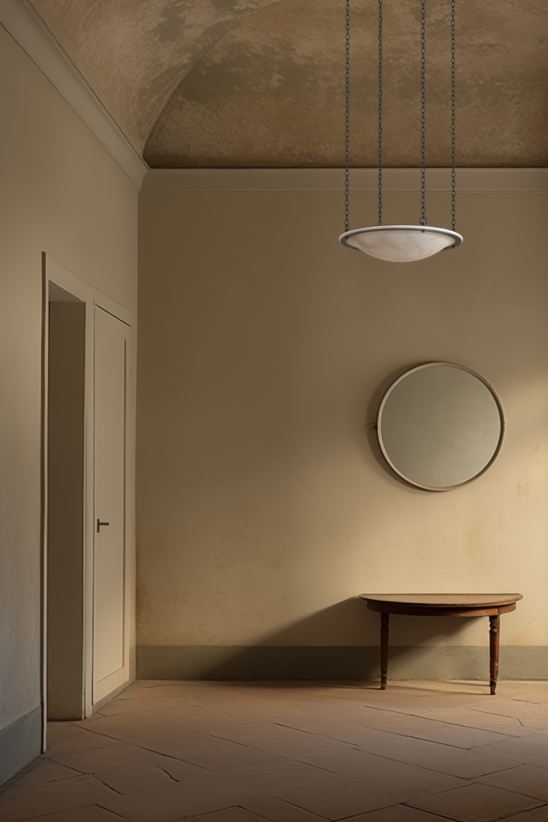 Vara Alabaster Chandelier 1 BLK