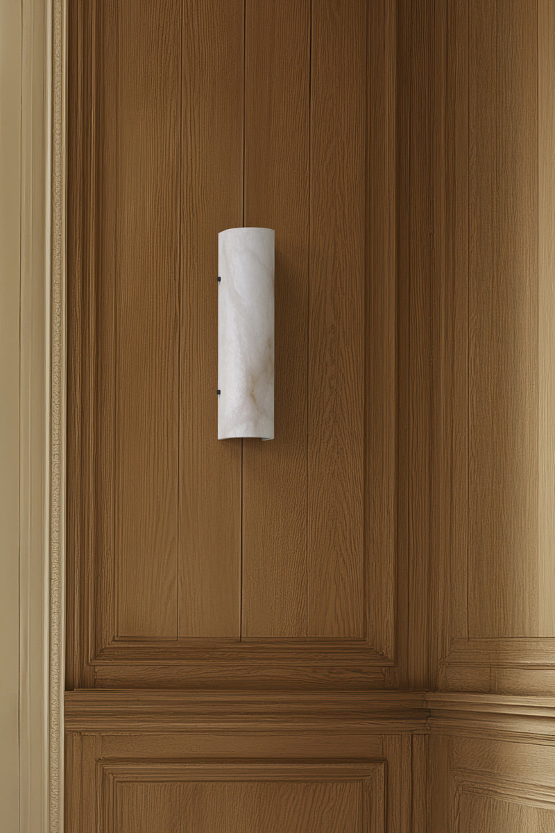 Domo Alabaster Sconce BLK