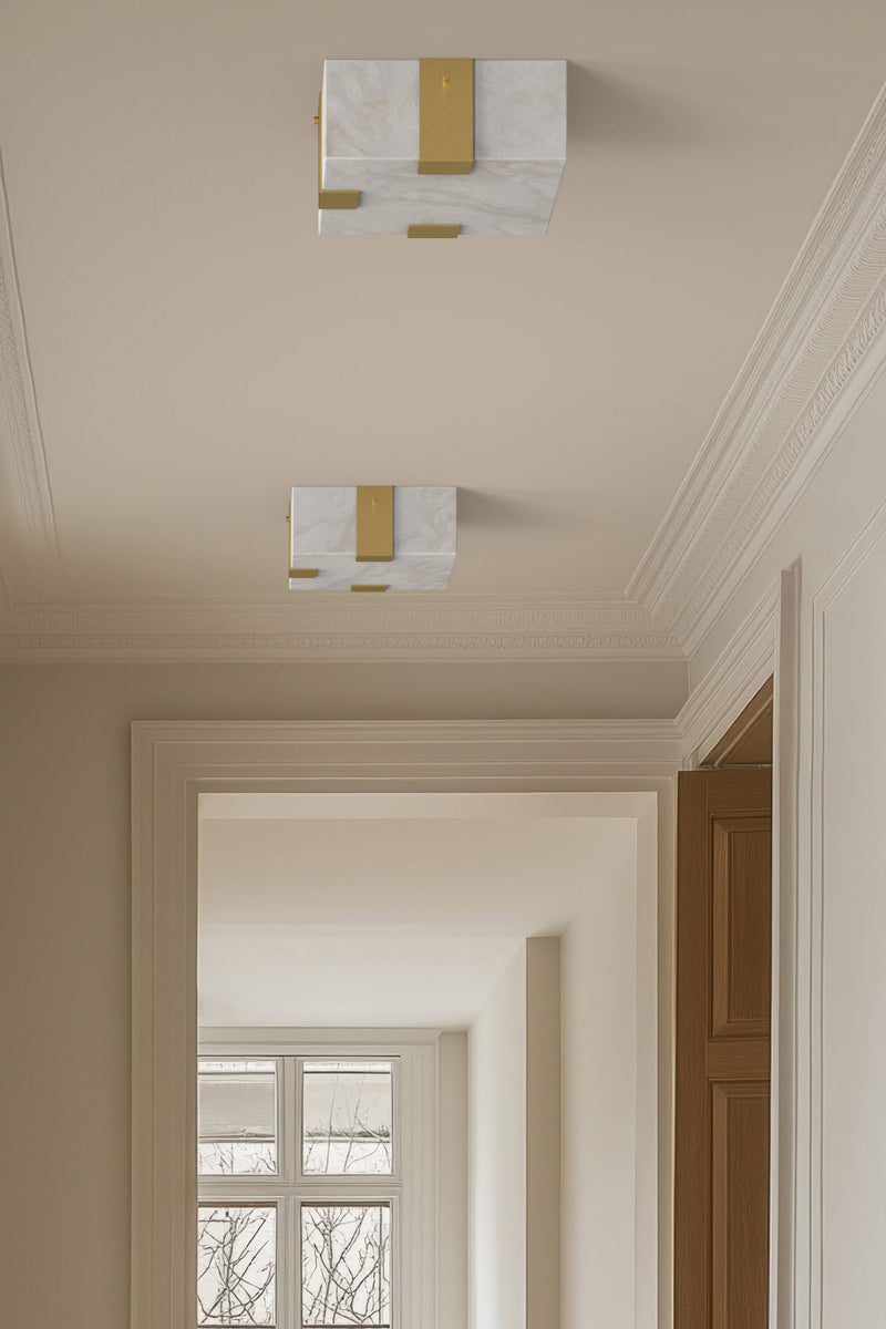 Ponti Alabaster Flush Mount 3C BB
