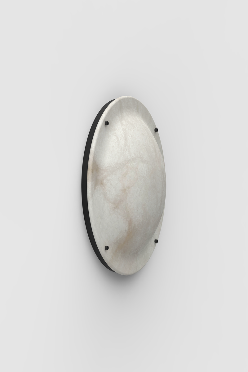 Vara Alabaster Sconce BLK