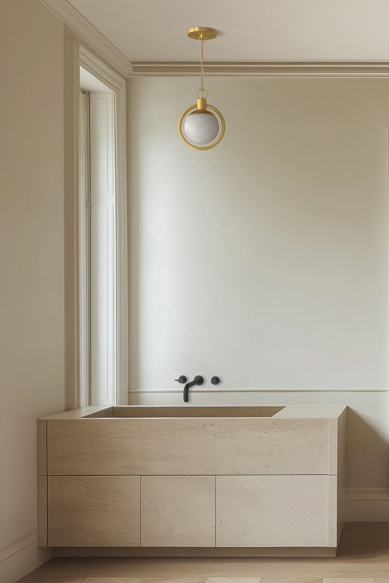 Trento Alabaster Flush Mount BB