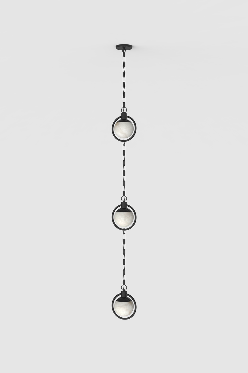 Trento Alabaster Pendant 1 BLK