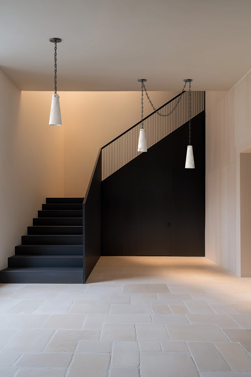 Lucca Alabaster Pendant 1 BLK