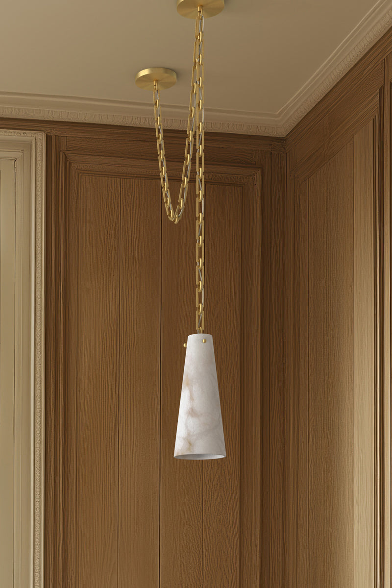 Lucca Alabaster Pendant 1S BB