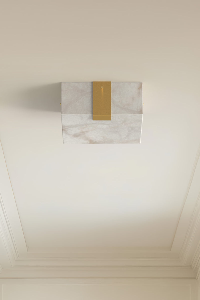 Ponti Alabaster Flush Mount 1C BB