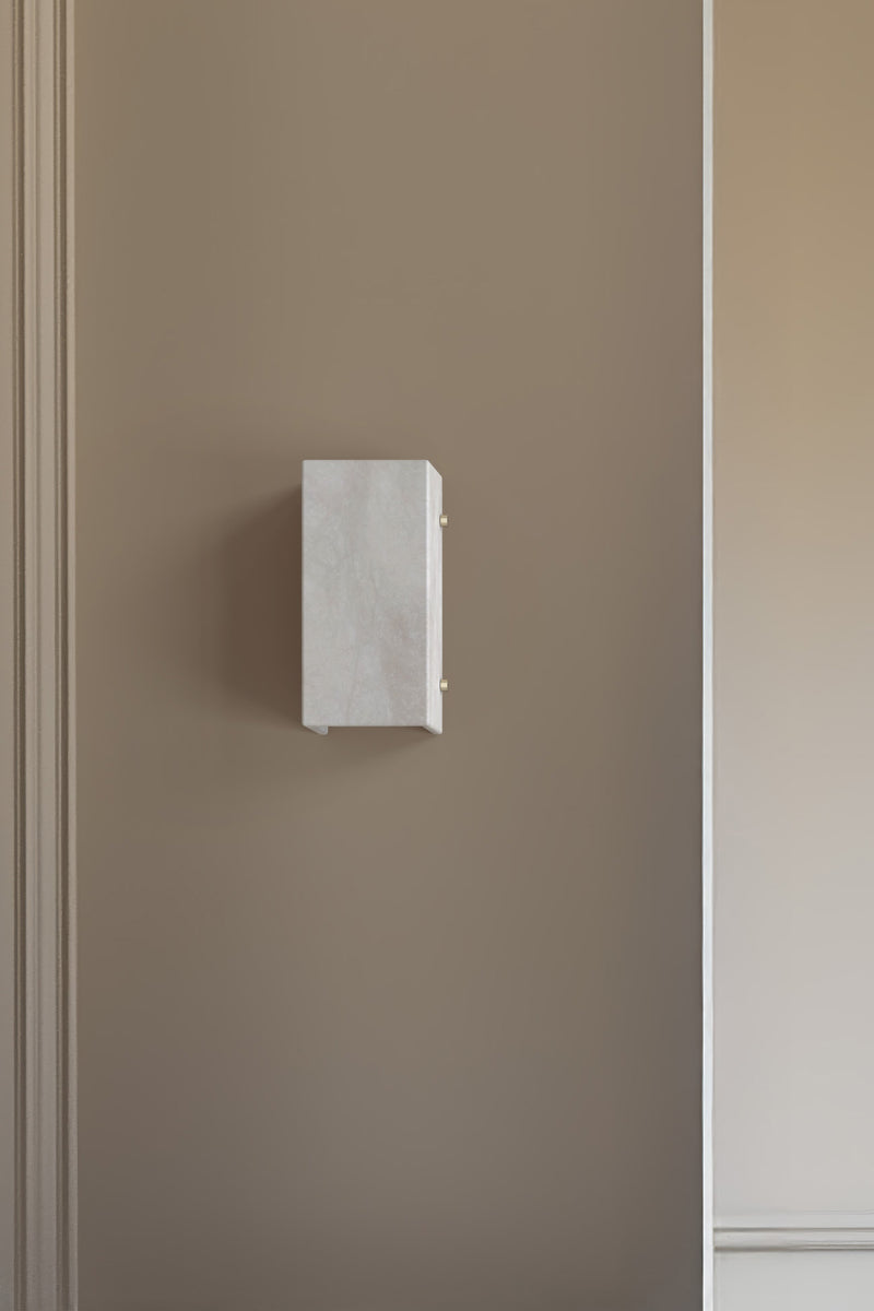 Ponti Alabaster Half Sconce BN