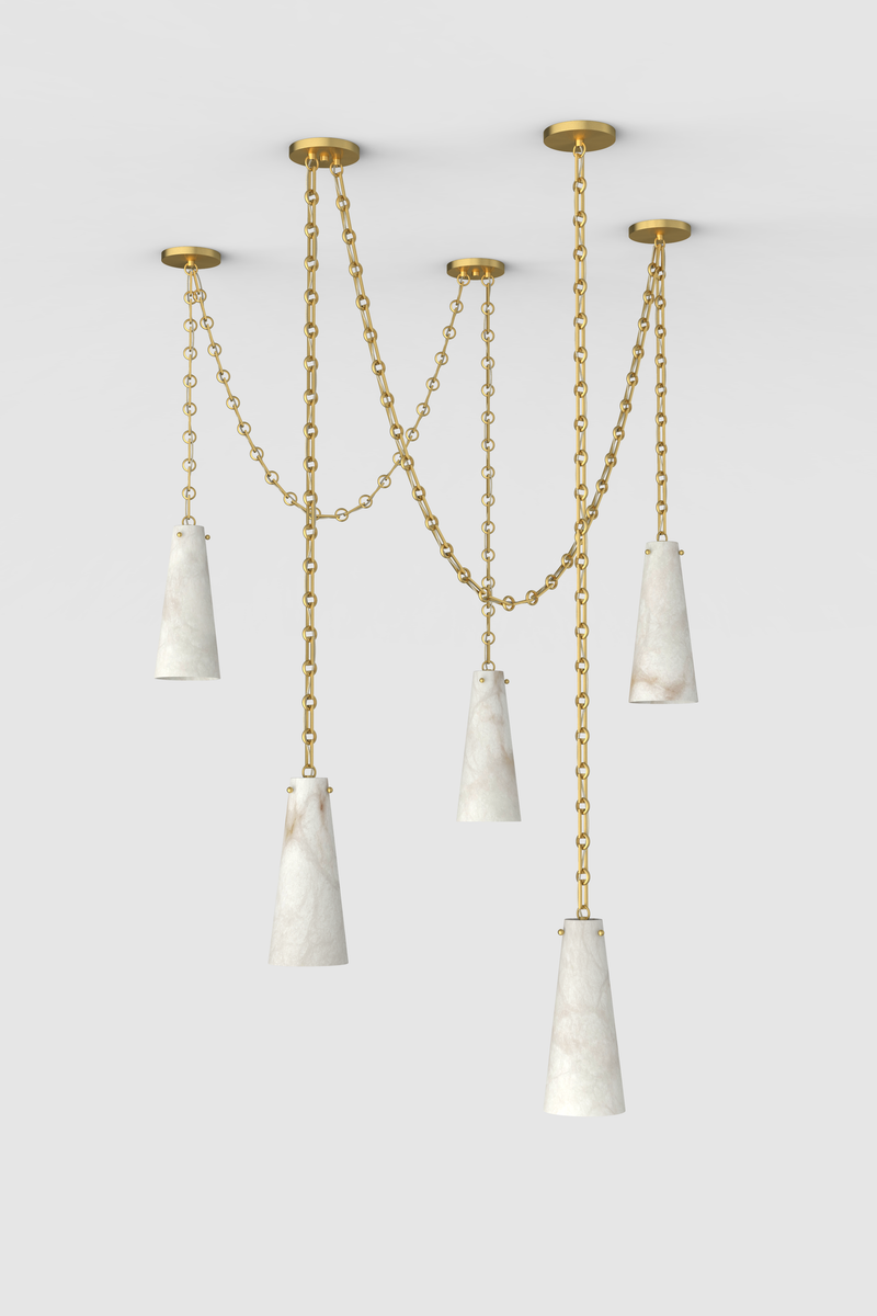 Lucca Alabaster Chandelier 5 BB