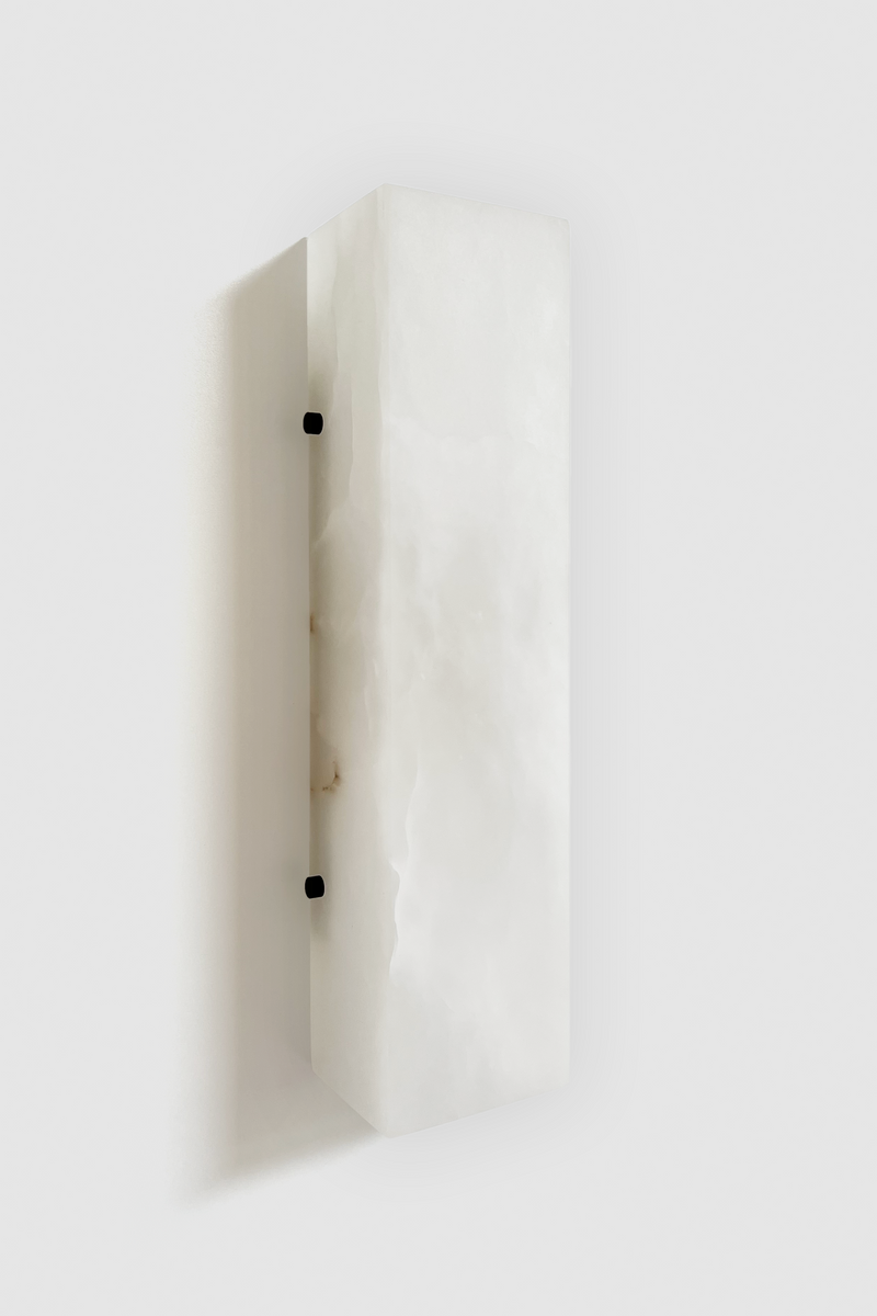 Ponti Alabaster Sconce BLK