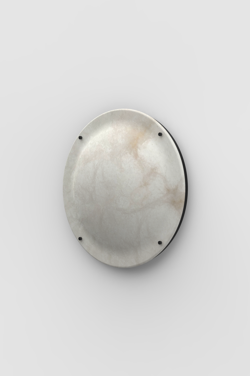Vara Alabaster Sconce BLK