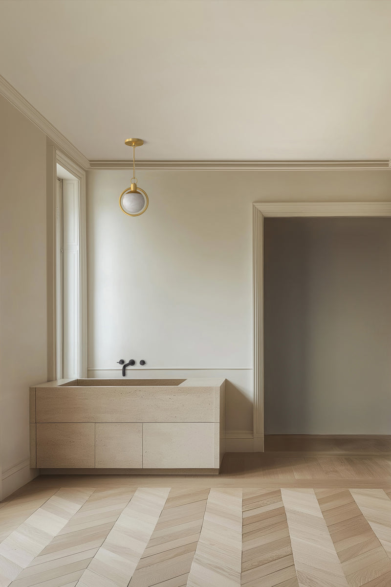 Trento Alabaster Flush Mount BB