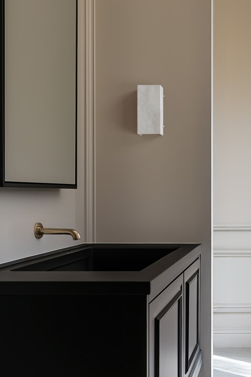 Ponti Alabaster Half Sconce BN