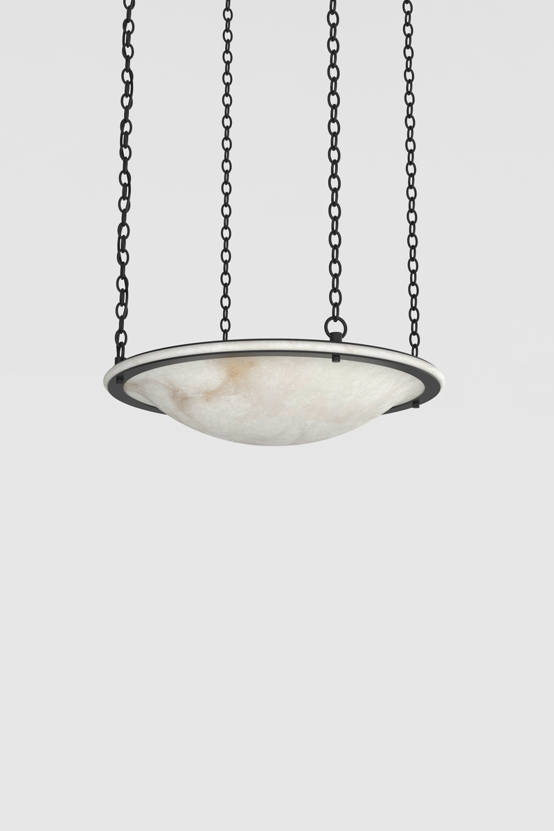 Vara Alabaster Chandelier 1 BLK