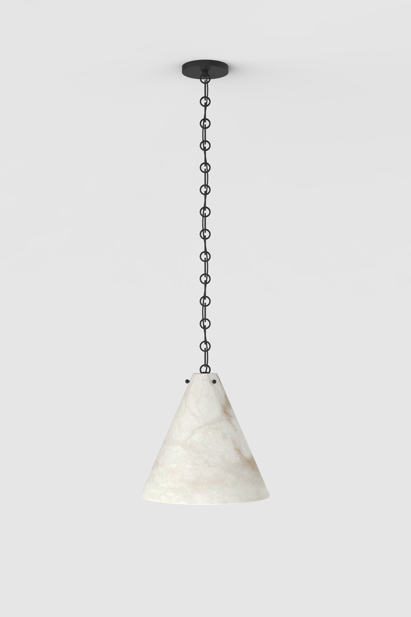 Lucca Alabaster Pendant 2 BLK