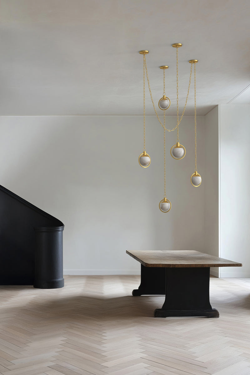Trento Alabaster Chandelier 4 BB