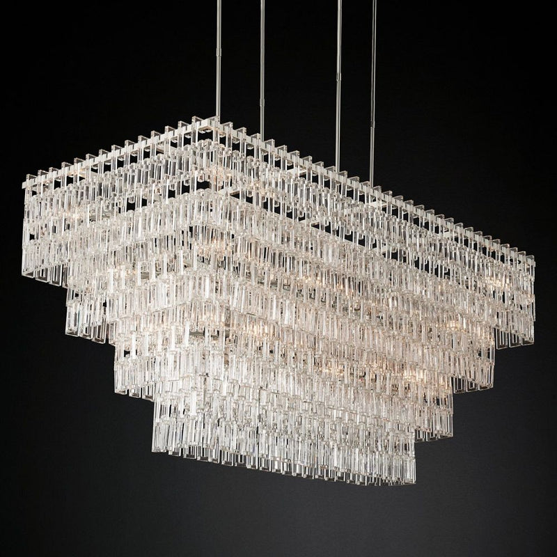 Nigel Rectangle Tiered Chandelier 71''W