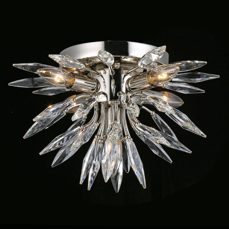 Lily Starburst Crystal Sputnik Flushmount