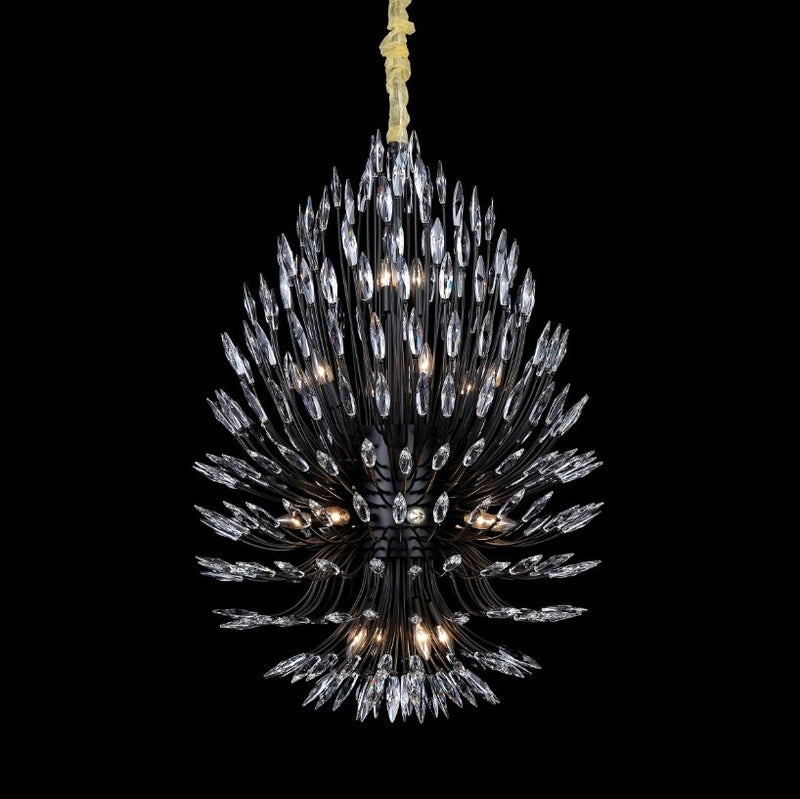 Lily Starburst Crystal Sputnik Chandelier 43"W