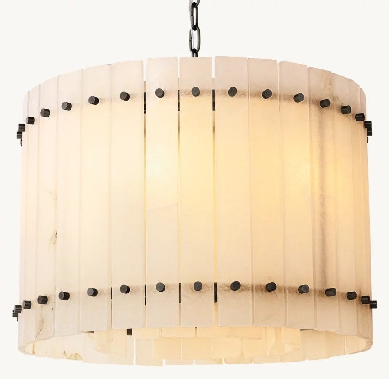 Aurelius Alabaster Round Chandelier 22''