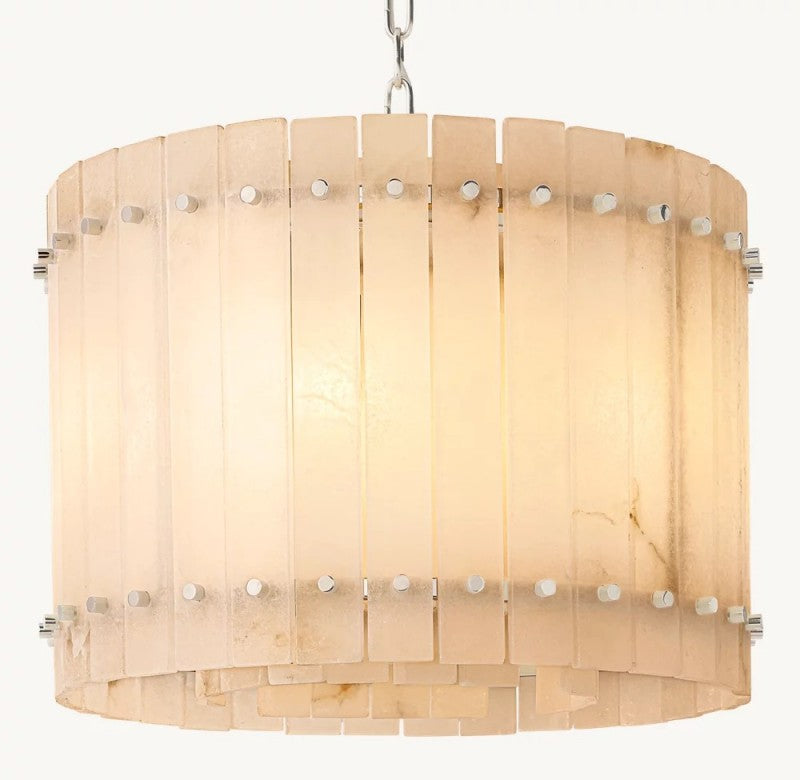 Aurelius Alabaster Round Chandelier 22''