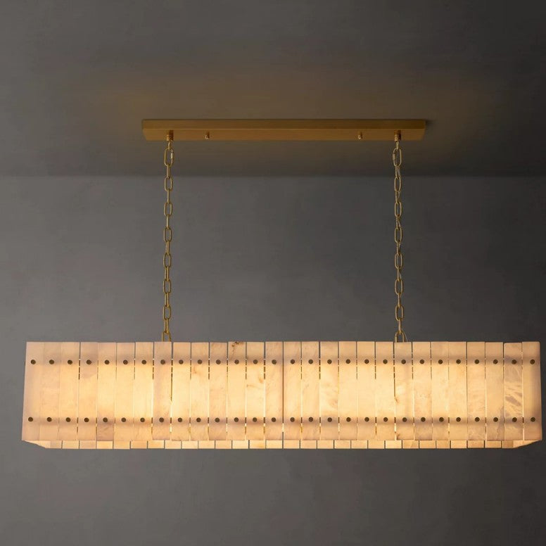 Aurelius Alabaster Linear Chandelier 54''