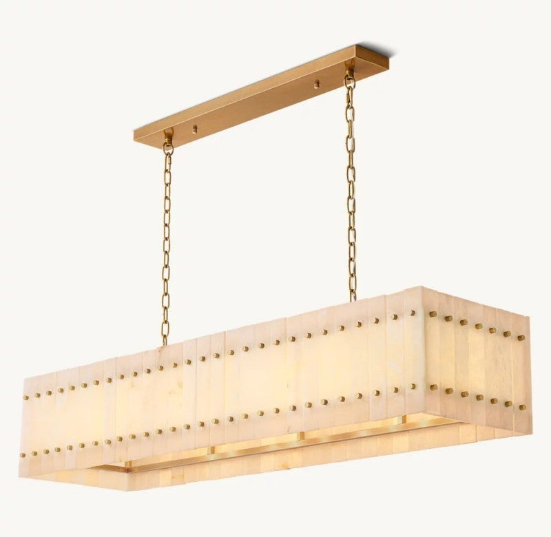 Aurelius Alabaster Linear Chandelier 54''