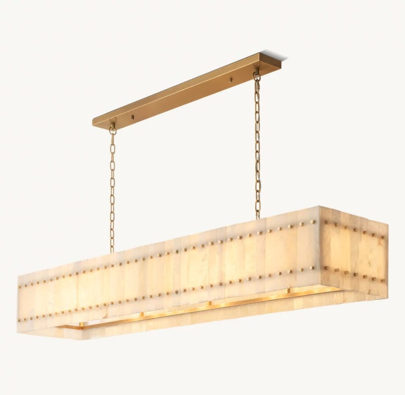 Aurelius Alabaster Linear Chandelier 72''