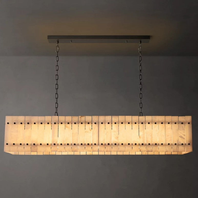 Aurelius Alabaster Linear Chandelier 54''