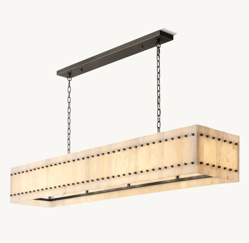 Aurelius Alabaster Linear Chandelier 72''