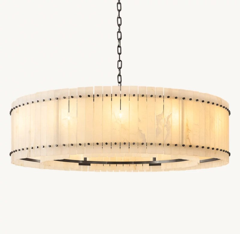 Aurelius Alabaster Round Chandelier 60''